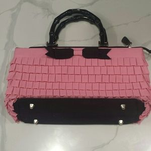 Pink Ruffled Handbag